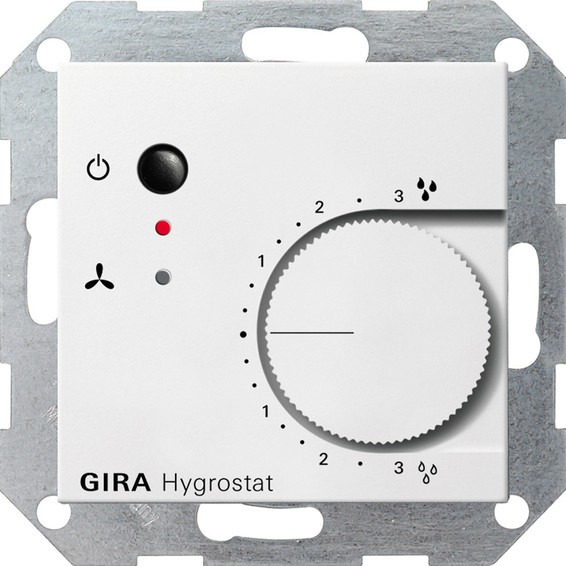 Термостат комнатный Gira SYSTEM 55, белый матовый, 226527, G226527