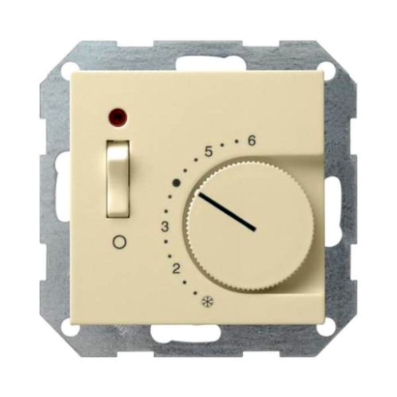 Накладка на термостат Gira SYSTEM 55, кремовый глянцевый, 149401, G149401