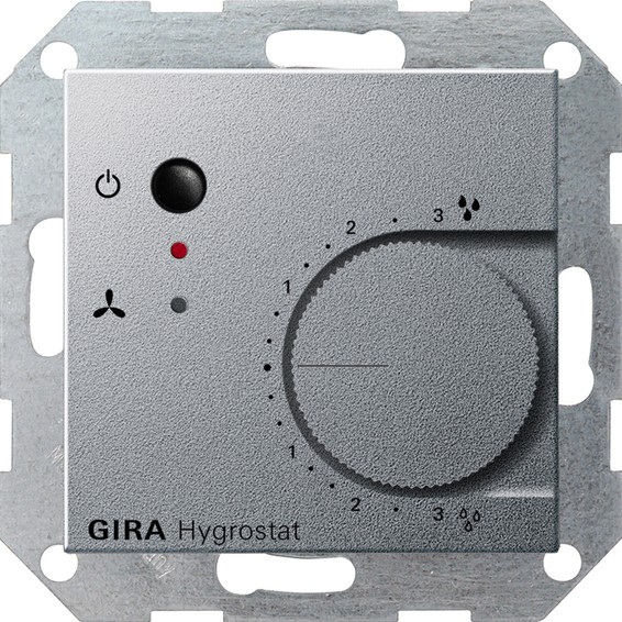 Термостат комнатный Gira SYSTEM 55, алюминий, 226526, G226526