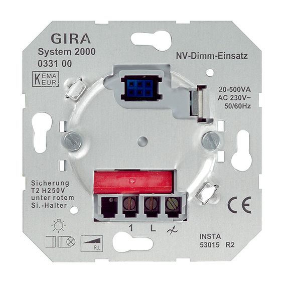 Механизм клавишного светорегулятора-переключателя Gira коллекции Gira, Вт, 033100, G033100