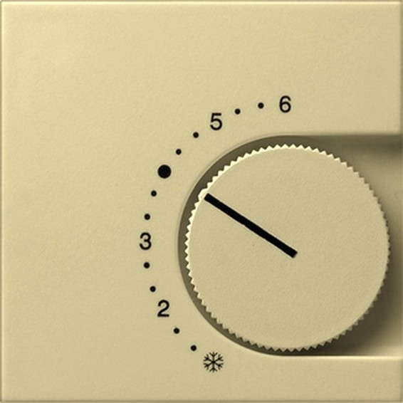 Накладка на термостат Gira SYSTEM 55, кремовый глянцевый, 149001, G149001