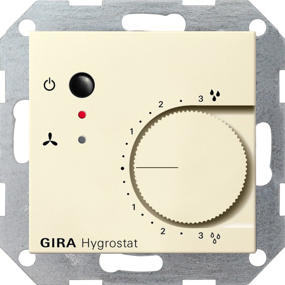 Термостат комнатный Gira SYSTEM 55, кремовый глянцевый, 226501, G226501