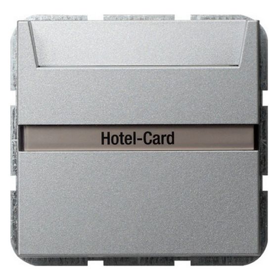 Карточный выключатель Gira SYSTEM 55, механический, алюминий, 014026, G014026