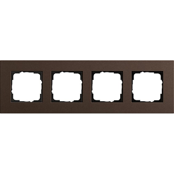 Рамка 4 поста Gira ESPRIT, коричневый, 0214223, G0214223