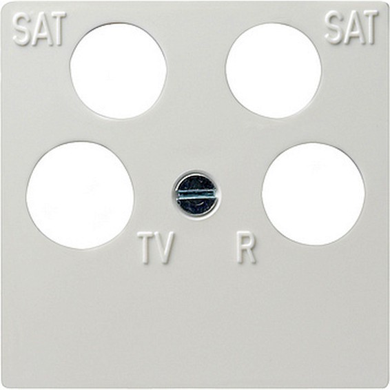 Накладка на розетку телевизионную Gira SYSTEM 55, белый глянцевый, 025903, G025903