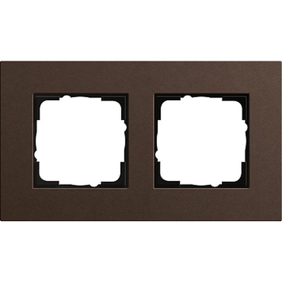 Рамка 2 поста Gira ESPRIT, коричневый, 0212223, G0212223
