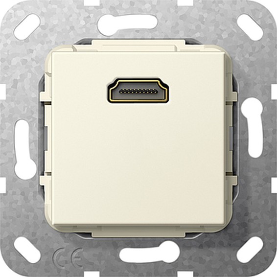 Розетка HDMI Gira SYSTEM 55, бежевый, 566901, G566901