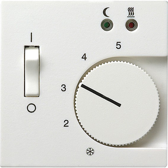 Накладка на термостат Gira SYSTEM 55, белый матовый, 149427, G149427