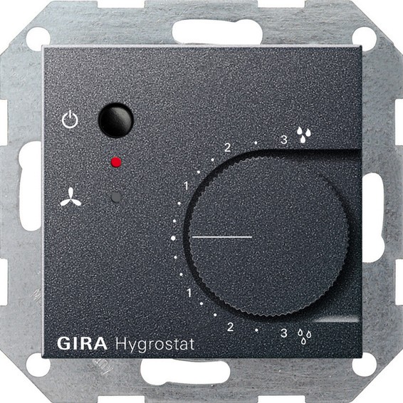 Термостат комнатный Gira SYSTEM 55, антрацит, 226528, G226528