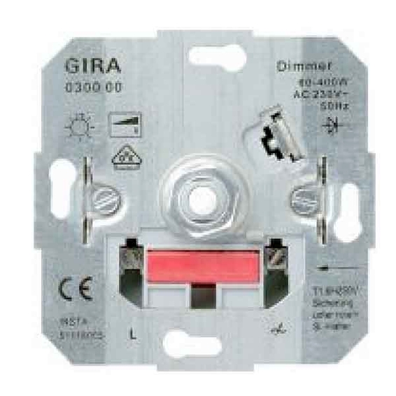 Механизм поворотного светорегулятора Gira коллекции Gira, 400 Вт, 030000, G030000