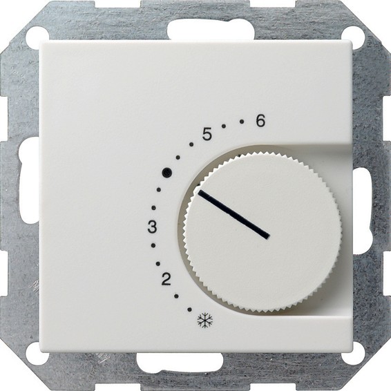 Термостат комнатный Gira SYSTEM 55, белый матовый, 039027, G039027