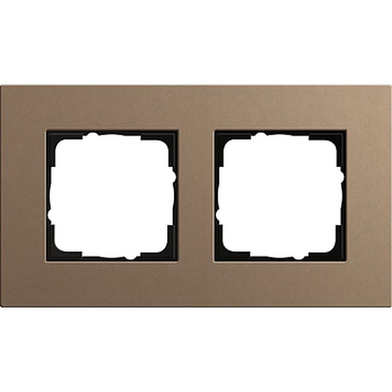 Рамка 2 поста Gira ESPRIT, светло-коричневый, 0212221, G0212221