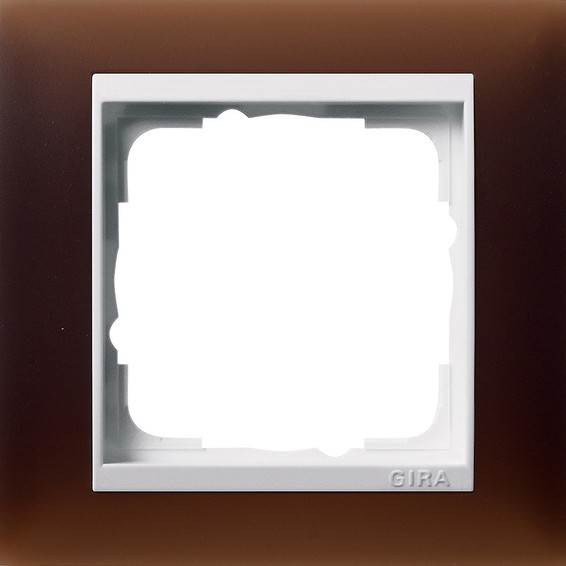 Рамка 1 пост Gira EVENT, полупрозрачный коричневый, 0211331, G0211331