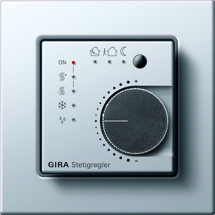 Накладка на термостат Gira SYSTEM 55, алюминий, 149026, G149026