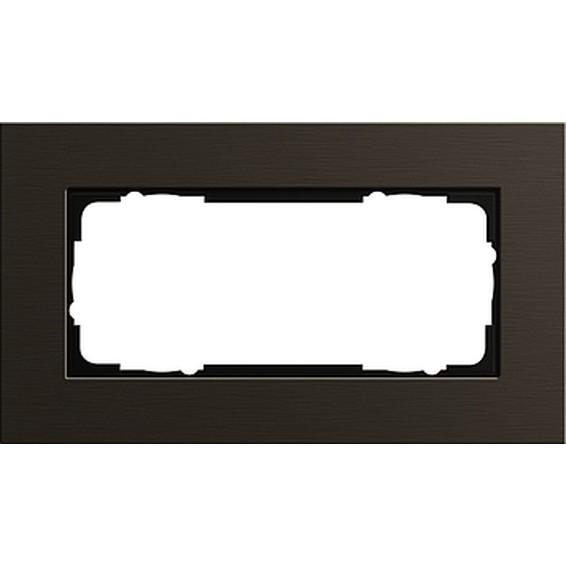 Рамка 2 поста Gira ESPRIT, коричневый, 1002127, G1002127