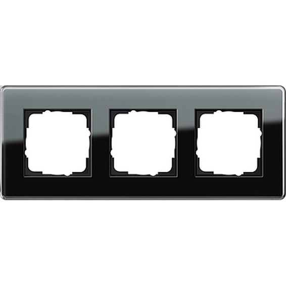 Рамка 3 поста Gira ESPRIT, черное стекло, 0213505, G0213505