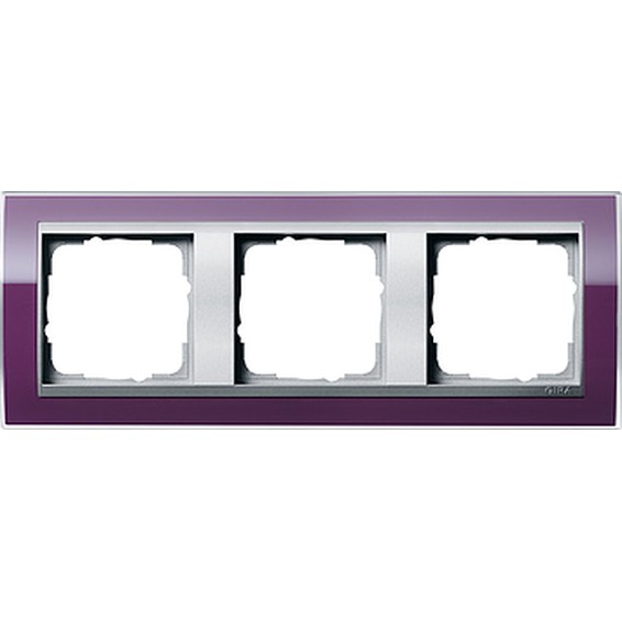 Рамка 3 поста Gira EVENT CLEAR, темно-фиолетовый глянцевый, 0213756, G0213756